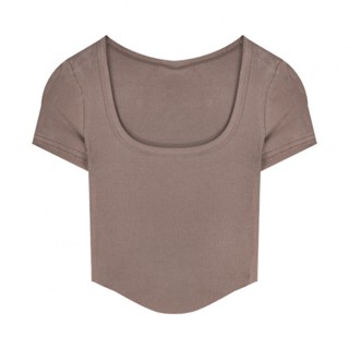 Áo thun không co giãn Áo thun Polyester đơn giản dạo phố thoải mái hàng ngày