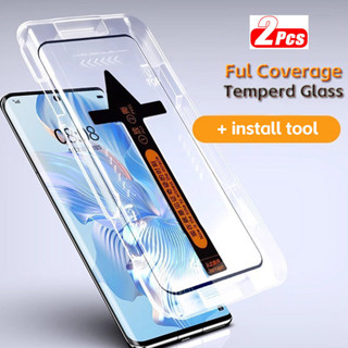 2 Chiếc Full Keo Dán Kính Cường Lực Cho Huawei P60 Art P50 Pro P40 Pro + P30 Pro Mate 60 40 Pro + 30 50 Pro 40E Nova 11 Ultra / Pro 8 9 10 Pro Bảo Vệ Màn Hình