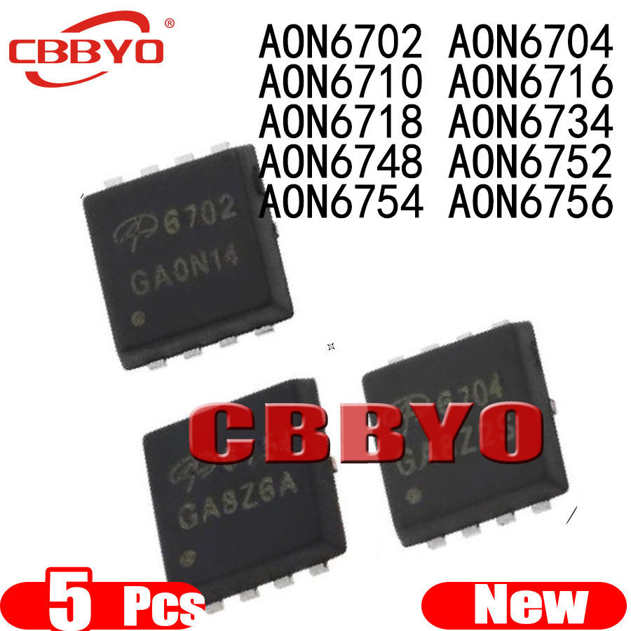 Bộ 5 Linh Kiện Điện Tử AON6702 AON6704 AON6710 AON6716 AON6718 AON6734 AON6748 AON6752 AON6754 AON67