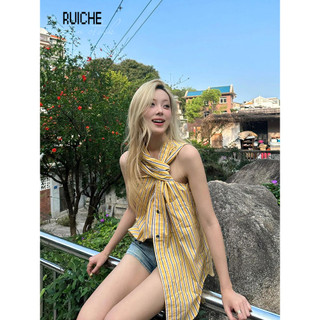RUICHE áo yếm Thời trang hàn quốc nhí nhảnh Thông thường Thoải mái độc đáo WCS2450RYC 20Z240518