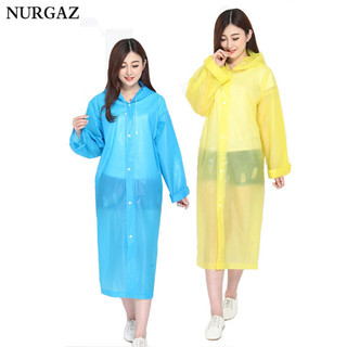 Áo mưa dài Nurgaz EVA hoạt động ngoài trời áo mưa dày chống mưa bão dành cho người lớn