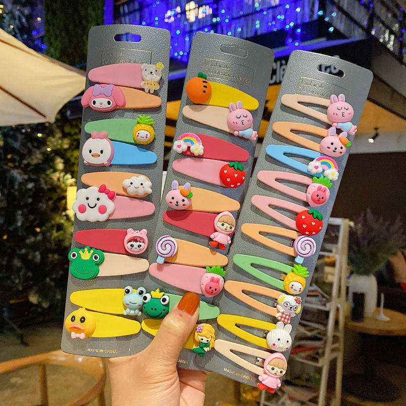 Children's Hair Clips Hair Accessories South Korea Baby Hair Clip Quicksand Clip Fruit BB Clip Littl