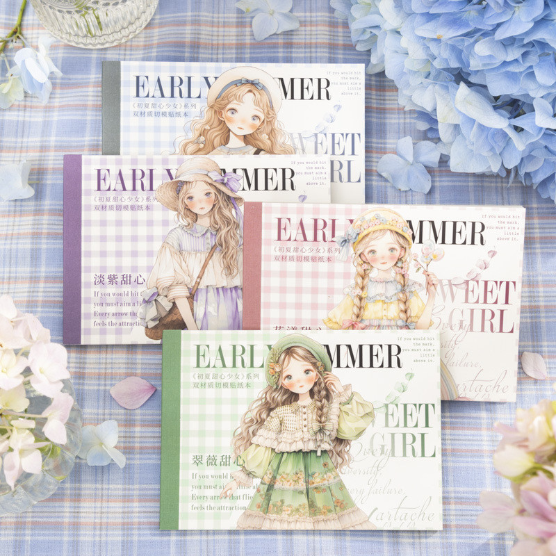 Mr. Paper 20 vé/túi Sổ dán PET/washi Phim hoạt hình dễ thương Phụ nữ không cắt dán Những hình ảnh ghép nghệ thuật DIY Tấm thiệp điện tử cup Hình dán trang trí