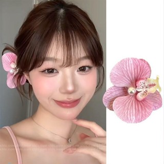 Kẹp tóc mái hoa sứ hoa lan hoa hồng giá rẻ iLita cặp bấm hình hoa cho nữ đẹp vintage Hàn Quốc dễ thương hottrend 2024