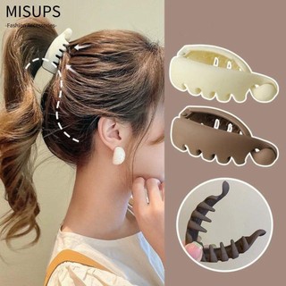 MISUPS Hairgrip, Kẹp Móng Vuốt Xoắn Thiết Kế Đơn Giản Hàn Quốc, Mũ Kẹp Tóc Thời Trang Cho Nữ Bé Gái