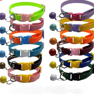MASTI bảy màu vật nuôi cổ áo chuông nylon mèo chó cổ áo cổ áo