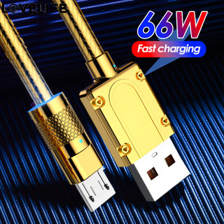  Cáp sạc 1 / 1.5 / 2M - Dây Micro-USB - Sạc nhanh 6A 66W - Đường truyền dữ liệu - Chống uốn, Chống mài mòn - Hỗ trợ điện thoại Android