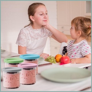 Hộp Bảo Quản Kem 4 Cốc Kem Cho Món Tráng Miệng Tự Chế Bảo Quản Kín Hơi Bảo Quản Bồn Tắm Có Thể Tái Sử Dụng Cho yunvn