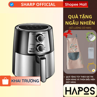 Nồi chiên không dầu sharp 4.2 lít chính hãng, tặng găng tay, chống dính 1250-1450w kf-af42mv-st - hapos