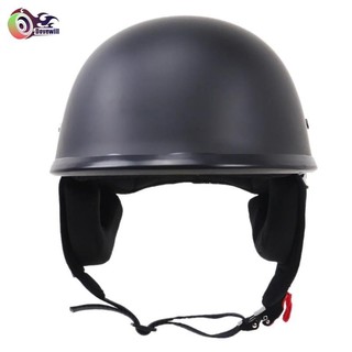 Dovewill Matte Black Motorcycle Open Face Half DOT Drop Down Tấm che nắng M
