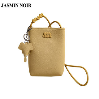 Jasmin NOIR Nữ Thương Hiệu Da PU Họa Tiết Đá Túi Đeo Ngang Hình Voi Hoạt Hình Mặt Dây Chuyền Xô