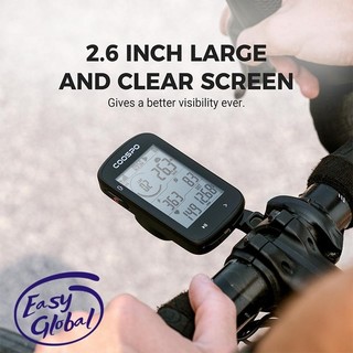 Coospo cs300 máy tính xe đạp không dây gps xe đạp đồng hồ tốc độ đồng hồ đo tốc độ 2.6in cho strava tp bluetooth ant + độ dốc ứng dụng đồng bộ hóa