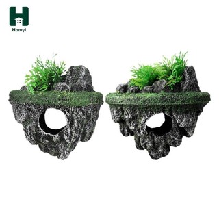 Homyl Trang trí bể cá Đá cảnh quan cao cấp cho ốc sên bể cá