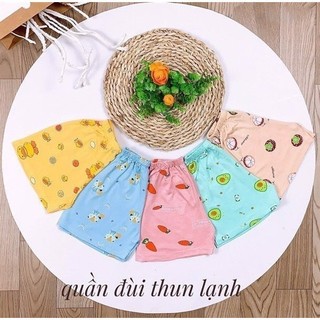 [Loại 1 mềm mát] Quần sơ sinh đùi thun lạnh in hình dễ thương cho bé yêu