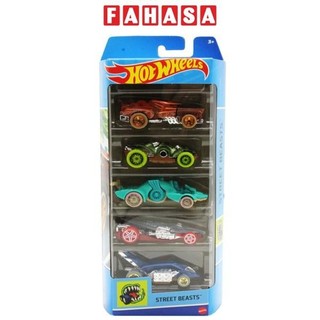 Bộ 5 siêu xe hot wheels 1806h - street beasts