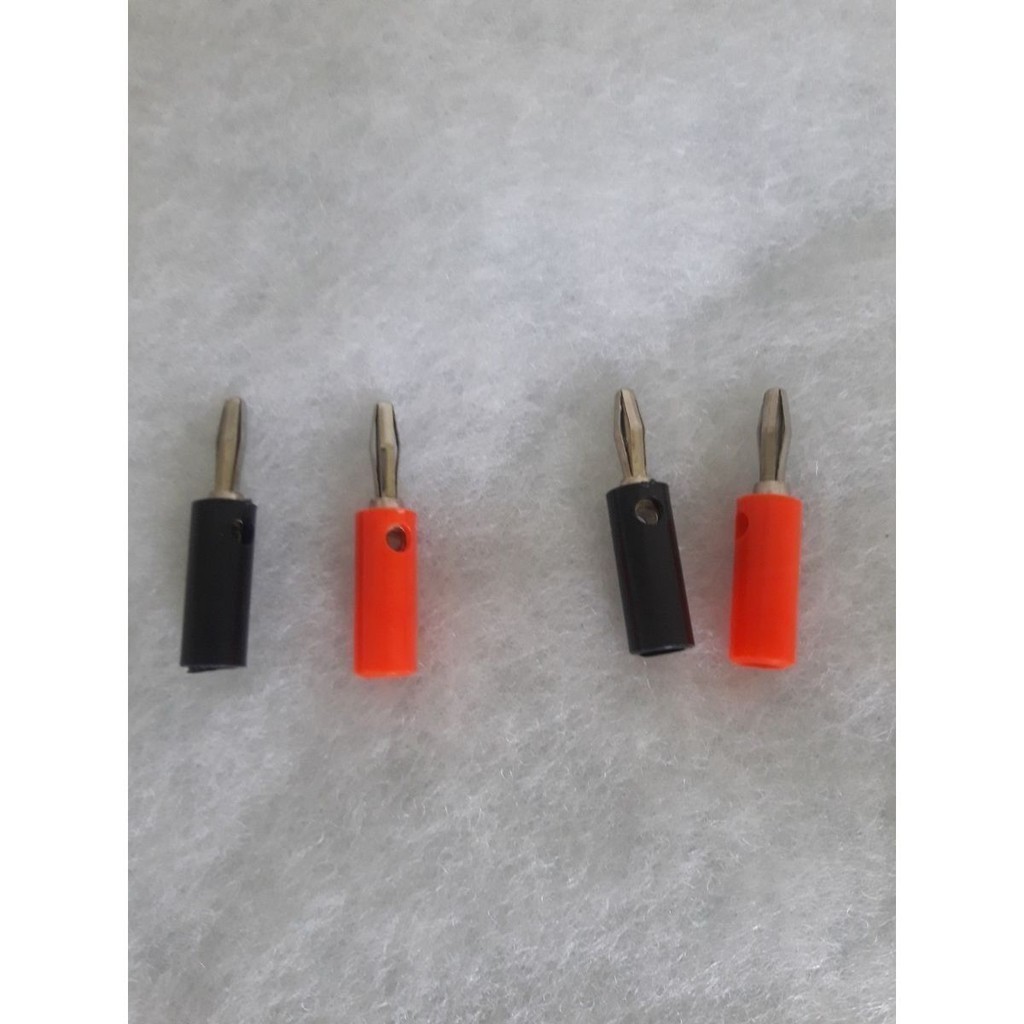 ĐẦU JAC KẾT NỐI CHO LOA VÀ ÂMLY  - JAC BẮP CHUỐI - GIÁ 4 CHIẾC