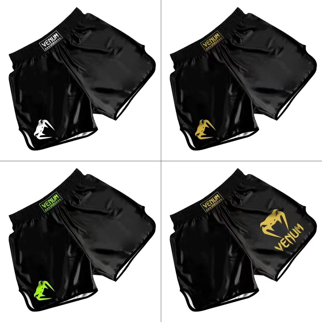 New Muay Thai Shorts Venom UFC Boys and Girls Student Adult Boxing Quick Dry Training Boxing Shorts 