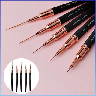 ⚡⚡COD Nail Liner Brush DIY Vẽ Tranh Hoa Sọc Bút 4/8/12/20/25mm Thanh kim loại Đầu tròn Nail Art Brush Dụng cụ làm móng tay cho cửa hàng làm móng
