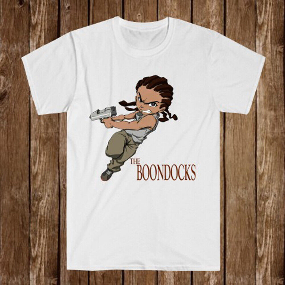 Áo thun nam màu trắng Boondocks Huey Freeman