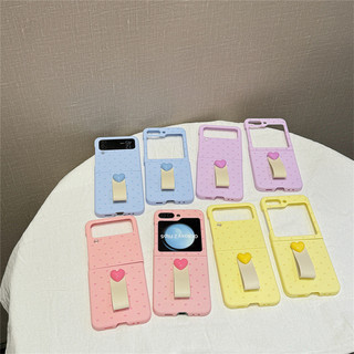 Ins Tình Yêu Trái Tim Bóng Vòng Tay Ốp Lưng Điện Thoại Samsung Galaxy Z Flip 4 3 5 Chống Sốc Dành Cho Samsung Z Flip5 ZFlip5
