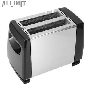 Allinit 650-850W Automatic Bread Toaster Baking Breakfast Machine Stainless Steel 2 Cooking EU Plug 220 - 240V