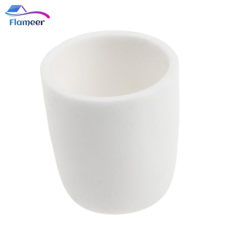 Cốc Alumina Crucible để đúc kim loại quý Đồng thau đồng thau nóng chảy, 10ml
