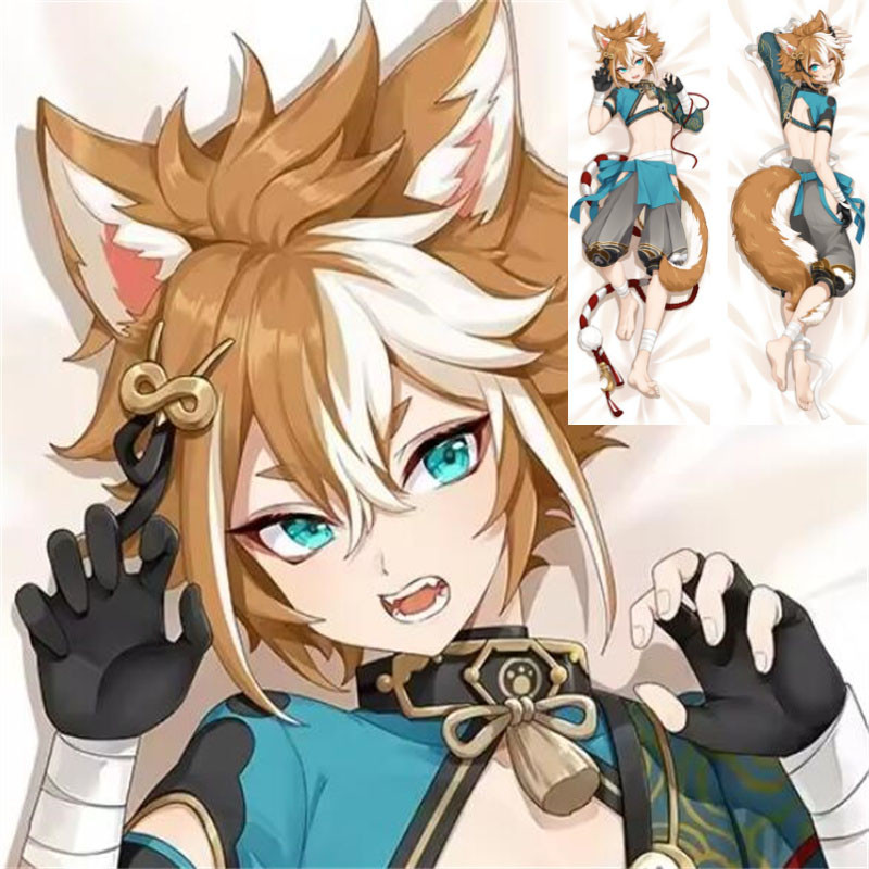 Genshin Impact Gorou Vỏ Gối Dakimakura Bao Gorou Trang Phục Otaku Ném Gối Vỏ Gối