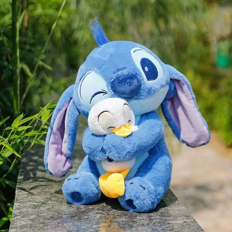 25cm Disney Stitch Vịt Đồ Chơi Mềm Dễ Thương Sang Trọng Búp Bê Hoạt Hình Búp Bê Kawaii Plushie Đồ Ch