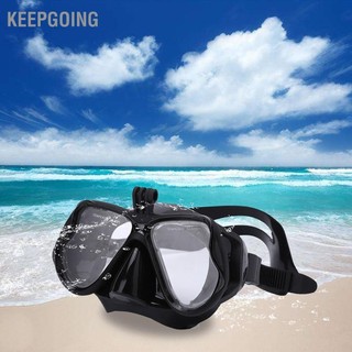 Keepgoing Ống kính cường lực 4 màu Tấm chắn mặt lặn bằng silicon linh hoạt cho người lớn