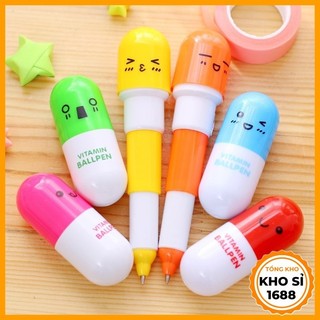 Bút bi thiết kế hình viên thuốc con nhộng độc đáo e516