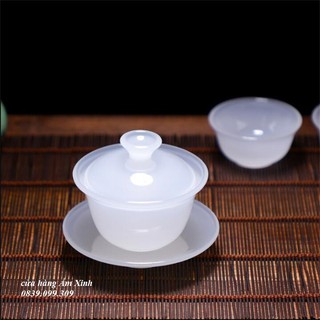 Chén khải sứ ngọc cảnh đức trấn thấu quang cao cấp