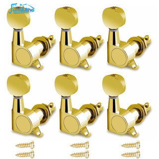 Funslane 6 Chiếc Đàn Guitar Điện Chỉnh Chốt Bộ Acoustic Dân Gian Đàn Guitar Peg Reel Tuner Điều Chỉnh Chìa Khóa Thay Thế Phần