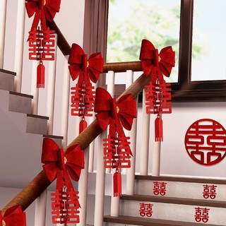 Trang trí phòng cưới cầu thang tay bộ trang trí phòng cưới bố trí đám cưới nữ phòng khách đồ cưới daquan20240421