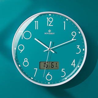 33cm phòng khách đồng hồ treo tường đồng hồ đơn giản đồng hồ nhựa gia đình tắt tiếng đồng hồ thạch anh đồng hồ treo tường ánh sáng bắc âu sang trọng đồng hồ treo tường