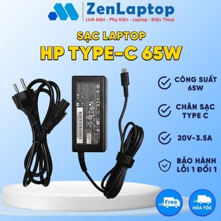 Sạc Laptop HP 20V 3.5A 65W Type C (BH 12 THÁNG 1 ĐỔI 1) -Sạc Zin