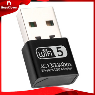 Beesclover usb wifi adapter ac1300mbps pc bộ chuyển đổi mạng không dây 2.4ghz 5.8ghz usb wifi dongle bộ chuyển đổi không dây
