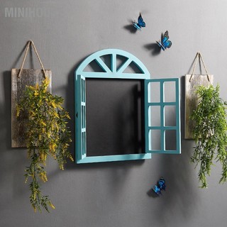 Minihouse giả cửa sổ bảng viết phấn ký đen trang trí đa năng dễ dàng treo tin cho hàng tường nhà