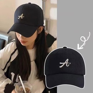 Thêu Chữ Một Mũ Bóng Chày Hàn Quốc Mềm Top Che Nắng Vịt Lưỡi Mũ Nam Nữ Mùa Xuân Mùa Hè Nón