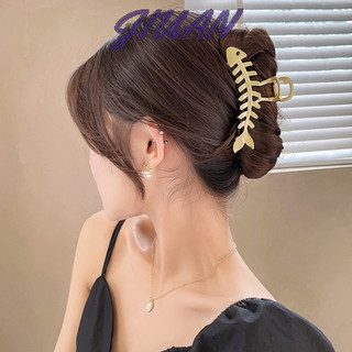 Kẹp tóc kim loại hình cá mập nữ độc đáo