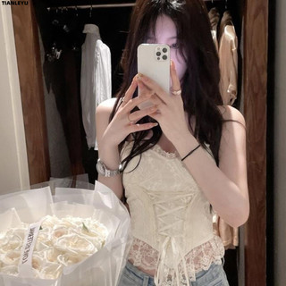 TIANLEYU Áo 2 dây áo ba lỗ Thời trang hàn quốc Gợi cảm may đo Phong cách phong cách WCS2450JHF 20Z240512