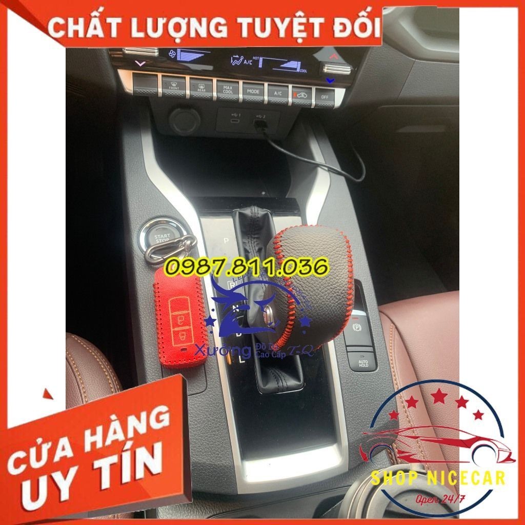 Bọc da cần số Misubishi x force da bò 100%