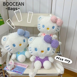 Ba lô sang trọng Hello Kitty, Ba lô trẻ em hoạt hình sang trọng dễ thương, Ba lô đeo vai Kawaii KT