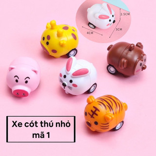 [ sỉ đồ chơi ] Xe chạy cót mini, xe bánh đà hình thú xinh