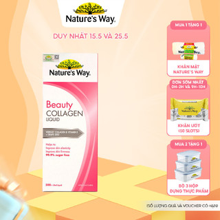 Collagen Dạng Nước Bổ Sung Collagen Thủy Phân Giúp Sáng Da Nature's Way Beauty Collagen Liquid 500ml