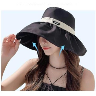 Mũ chống nắng Mũ đi biển chống tia UV Phong cách mới Mặt nhỏ Mũ chống nắng mùa hè Mũ vành lớn nhẹ