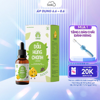 Tinh Dầu Húng Chanh Lábebé Hỗ Trợ Giảm Ho, Long Đờm, Tăng Sức Đề Kháng Đường Hô Hấp Cho Bé 30ml