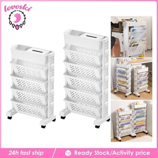 Kệ sách có thể di chuyển, Giá sắp xếp sách, Trang trí giá đỡ, Kệ lưu trữ sáng tạo, Tủ sách có bánh xe cho sân vườn, phòng ngủ, gia đình