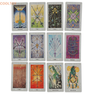 Cooltoy 78 Thẻ Thần Thoại Ai Cập Bói Toán Aleister Crowley Thoth Tarot Pocket Guidebook HOT