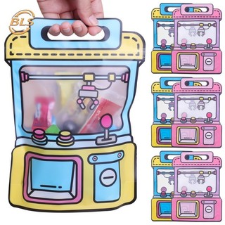 10 Cái / lốc Túi Hình Máy Búp Bê Hoạt Hình Nhiều Màu Sắc - Kid 's Sugar Snacks Bánh Quy Túi Bảo Quản - Túi Nhựa Đứng Lên