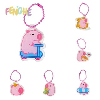 Fenghe Pink Capybara Acrylic Móc Khóa, Capybara Acrylic Capibara Túi Treo, Sáng Tạo Sáng Tạo Ngộ nghĩnh Dễ Thương Kapabara Mặt Dây Chuyền Trẻ Em